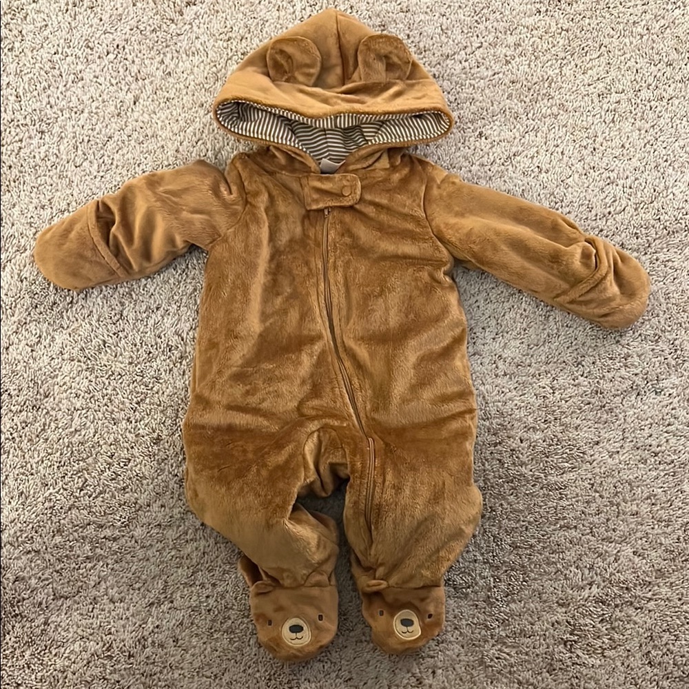 Cozy Brown Bear Kids One Piece